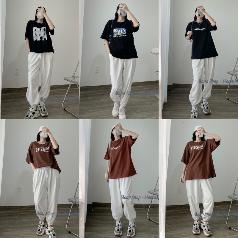 Áo thun đồng giá 99K, Áo phông unisex phom rộng tổng hợp các mẫu hot hit phần 3 Ảnh thật/ sẵn