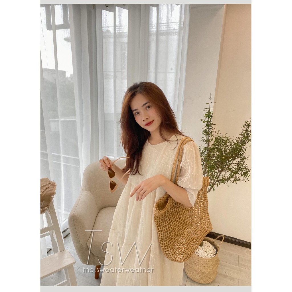 [Mã SKAMA06 giảm 8% tối đa 50K đơn 250K] Váy babydoll voan tơ 2 lớp chấm bi (Ảnh thật) | BigBuy360 - bigbuy360.vn