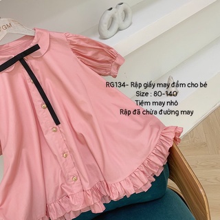 RG134_Rập giấy may váy xòe  bé gái