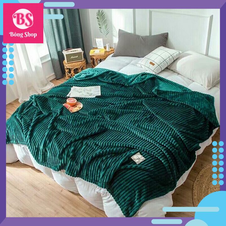 CHĂN NHUNG TUYẾT TĂM, CHĂN LÔNG TUYẾT KẺ XUẤT NHẬT [HÀNG ĐẸP]