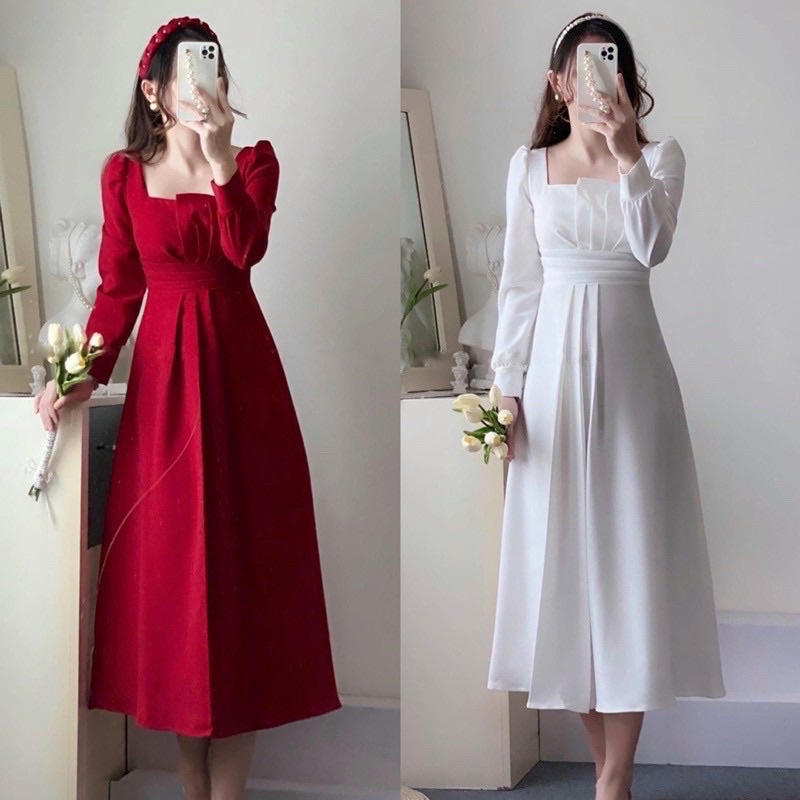 BIGSIZE Đầm tiểu thư dáng dài bigsize 50-90kg