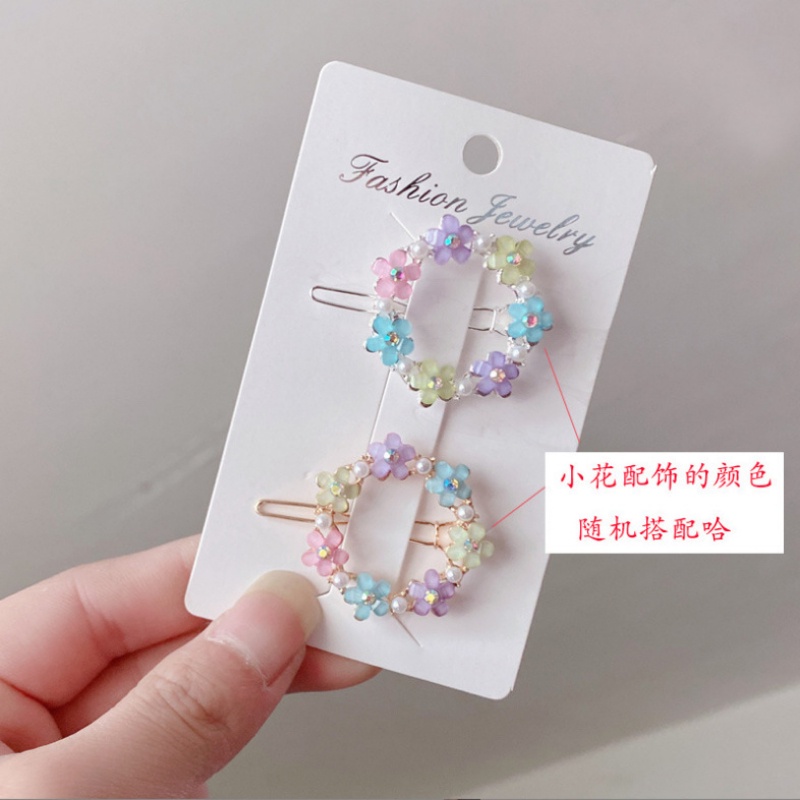 Kẹp Tóc Đính Đá Pha Lê Phong Cách Thời Trang Hàn Quốc