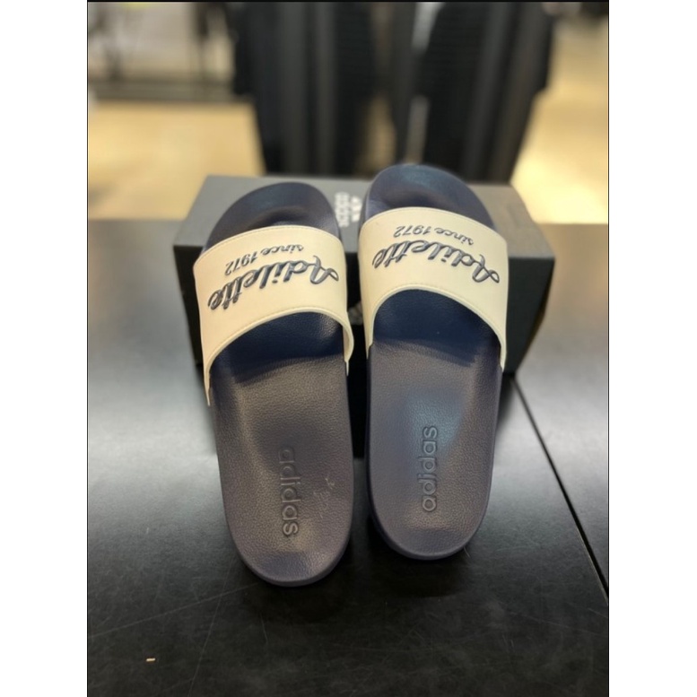 Dép ADIDAS ADILETTE SHOWER 1972 NAVY GW8748 bill hàn full box tag