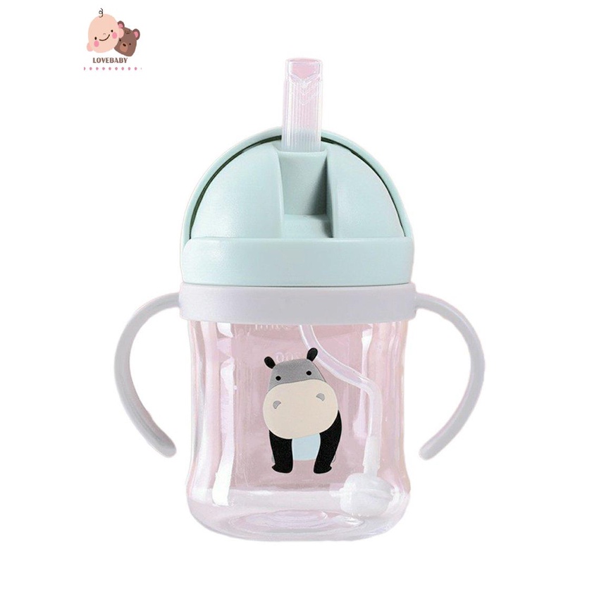 Bình Uống Nước Có Tay Cầm Và Ống Hút Tiện Dụng Cho Bé