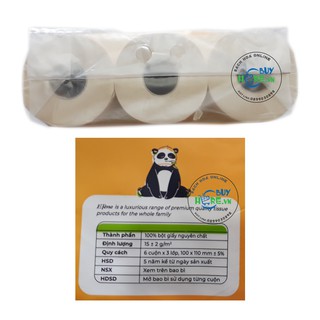 Giấy Vệ Sinh ELENE Than Tre lốc 6 Cuộn