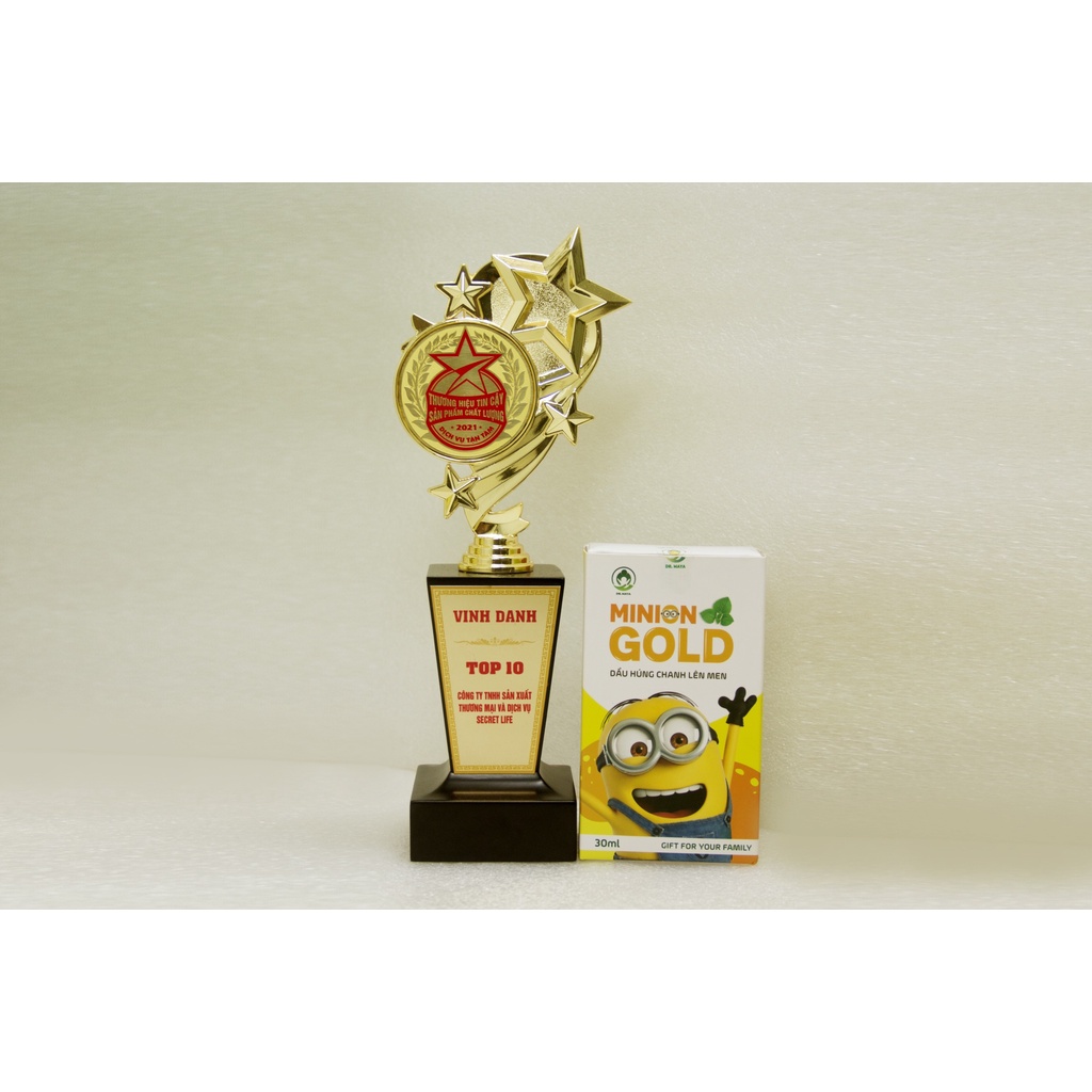 [M'SMARTY] - Dầu húng chanh lên men Minion Gold thể tích 30ml