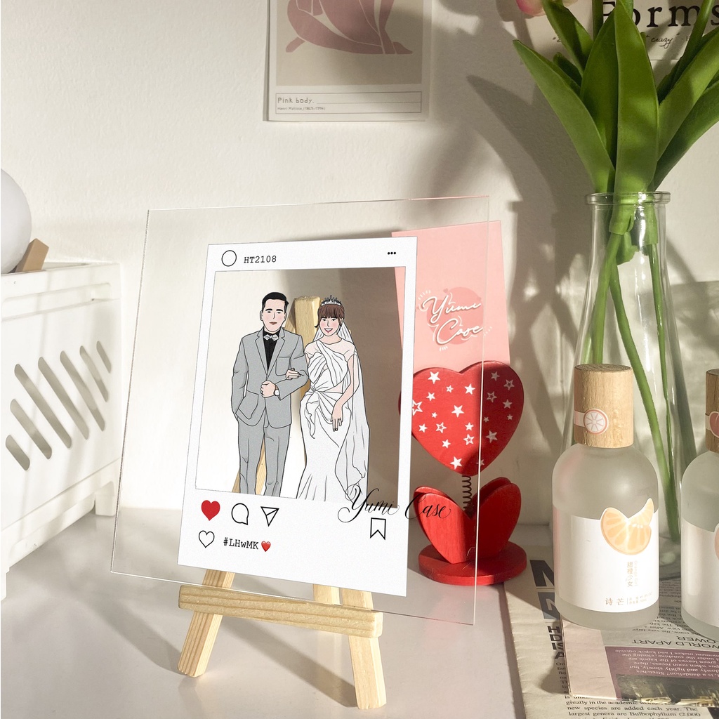 [CHAT SHOP CHỐT MẪU TRƯỚC KHI ĐẶT Ạ] Tranh in UV lên tấm mica - Qùa tặng 8/3 ý nghĩa - Tình nhân - Cặp đôi  Yumi Case
