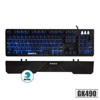 Bàn phím giả cơ Apedra GK 490 LED
