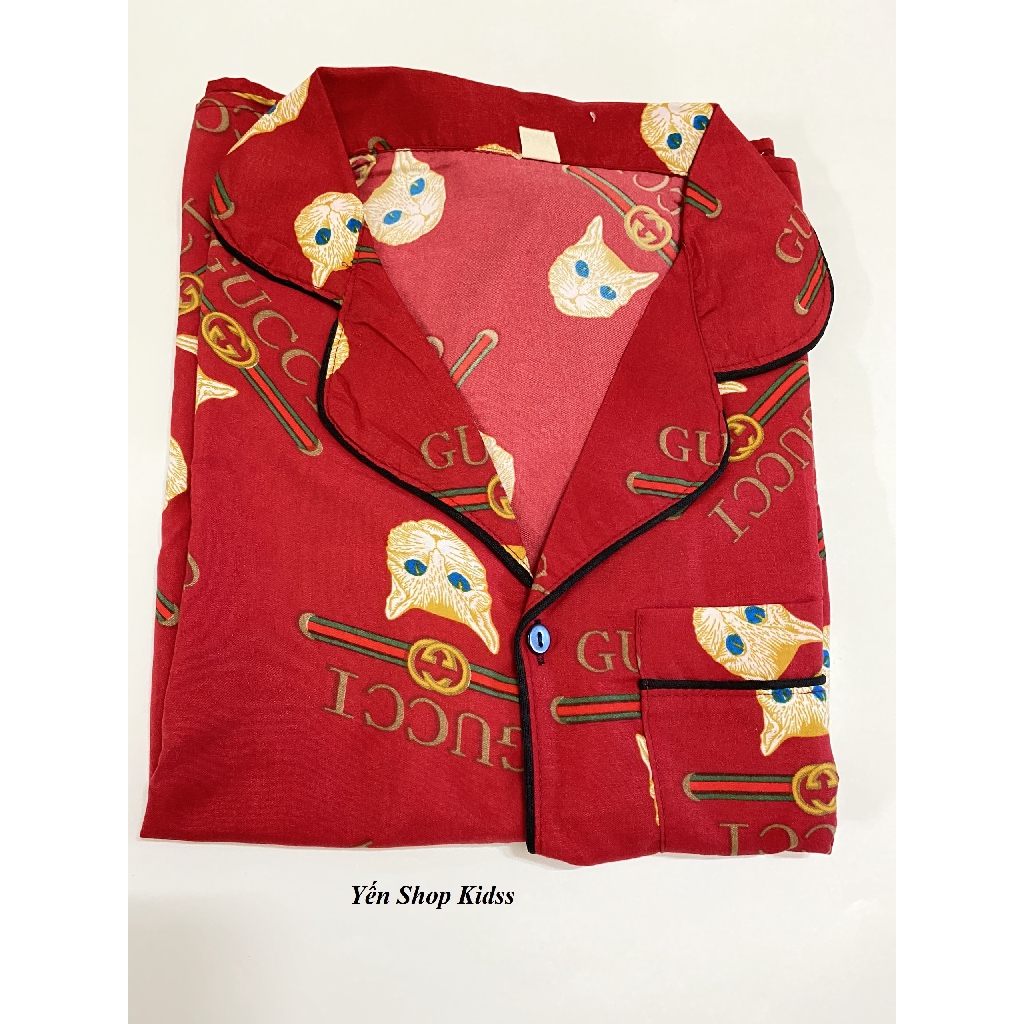 Bộ Pijama Nhiều Họa Tiết Chất Kết Thái Tay Ngắn Quần Dài (SP001038 ) | BigBuy360 - bigbuy360.vn