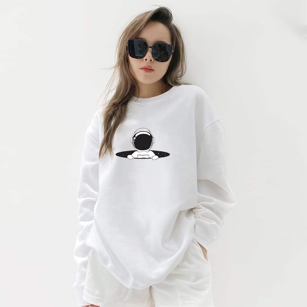 Áo thu đông dài tay Unisex Astronaut In The Hole hoodie/sweater (N256)