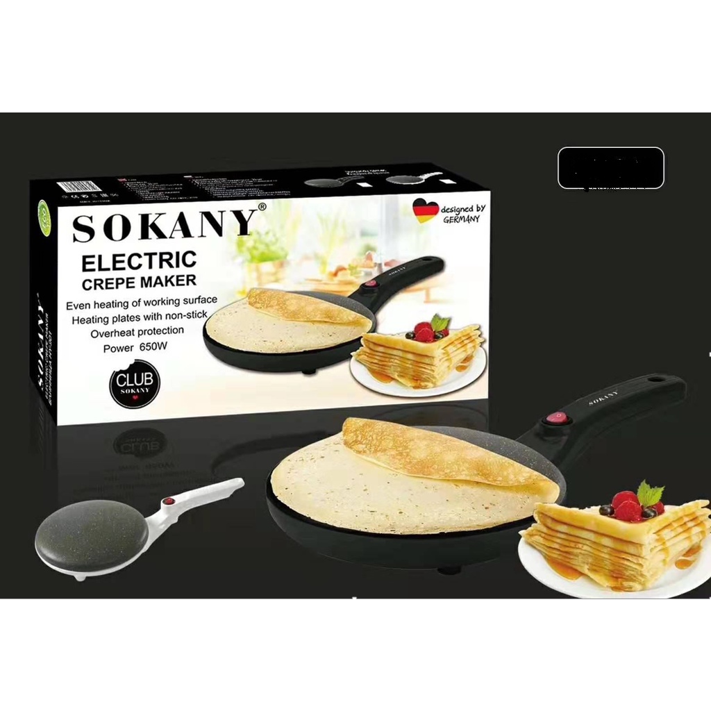 Máy Làm Bánh Cuốn, Bánh Tráng, Bánh Crepe, Bánh Pancake Sokany SK-5208