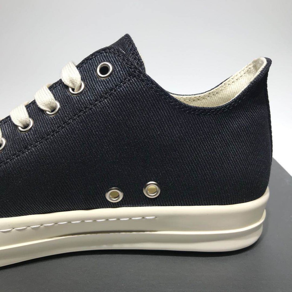 Giày Sneaker Rick Owen Cổ Thấp Đế Thơm Vani Cao Cấp Full Size Nam Nữ