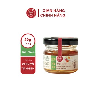 Mật Ong Bonie Bee Nguyên Chất Từ Đa Hoa - Vị Mật Ngọt Thanh - Chín Tự Nhiên Từ Tổ - Không Qua Xử Lý - 30g