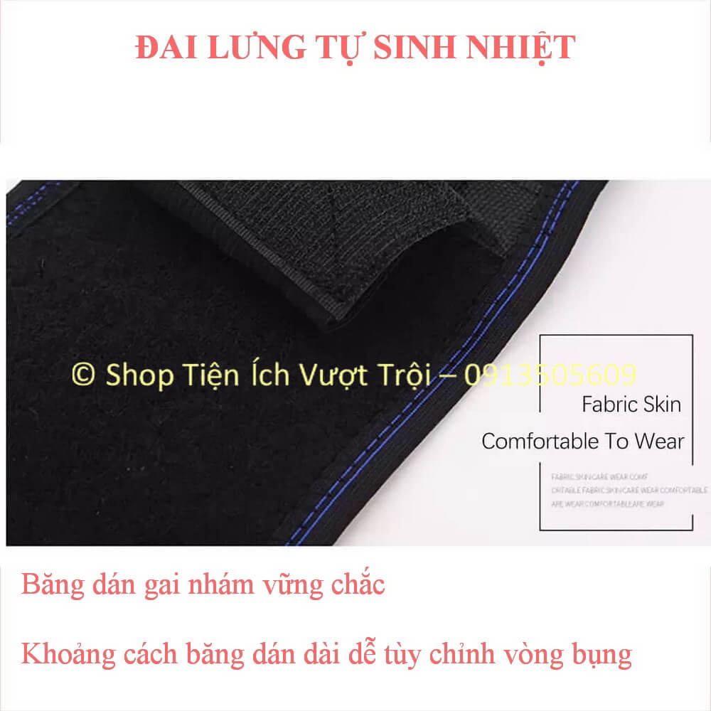 Đai lưng tự sinh nhiệt, giúp đốt mỡ bụng, giữ ấm lưng bụng, hỗ trợ chữa bệnh cột sống, giữ thon gọn-Tiện Ích Vượt Trội