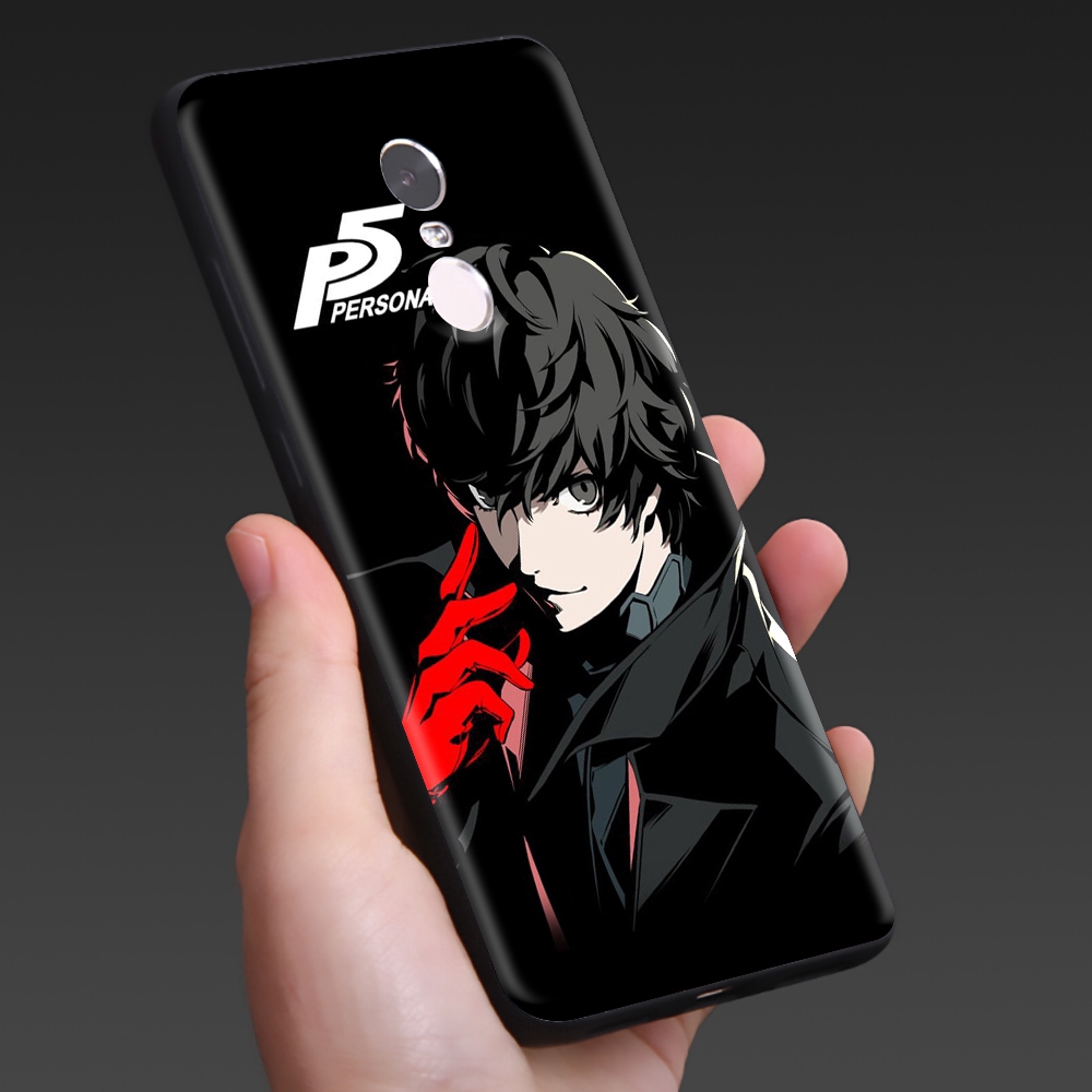 Ốp điện thoại mềm họa tiết Persona 5 cho Redmi Note 4A 4X 5 5A 6 6A 7 Plus Pro