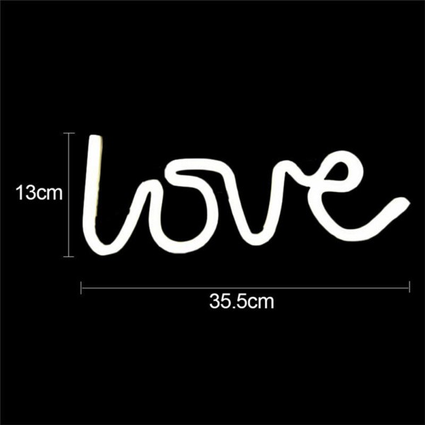 Đèn led Neon gắn tường hình chữ LOVE trang trí tiệc