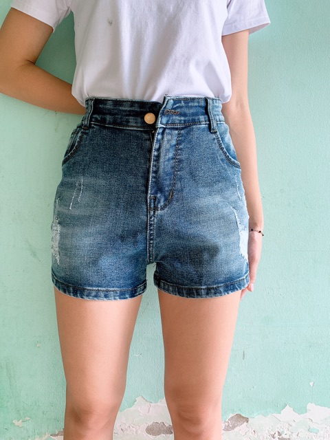 [Mã WASTMAY giảm 15% tối đa 30K đơn 150K] [60kg~95kg] SHORT JEAN BIG SIZE RÁCH NHẸ 2670 | BigBuy360 - bigbuy360.vn