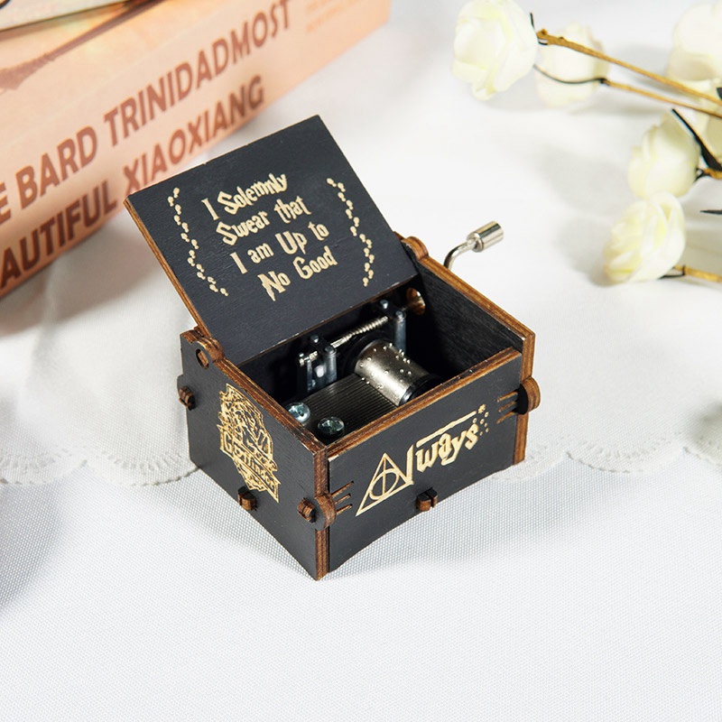 Hộp Nhạc Mini Phong Cách Retro Trang Trí Bàn Làm Việc