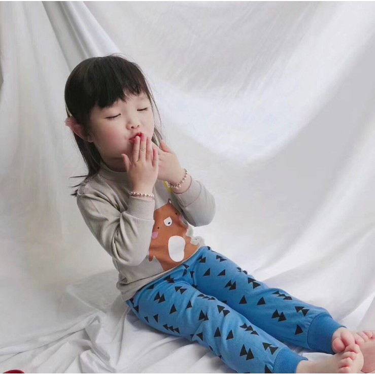 Bộ cotton mặc nhà cho bé