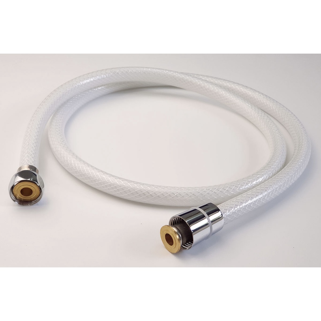 Dây sen, dây xịt vệ sinh nhựa PVC trắng 120cm Eurolife EL-DSN120