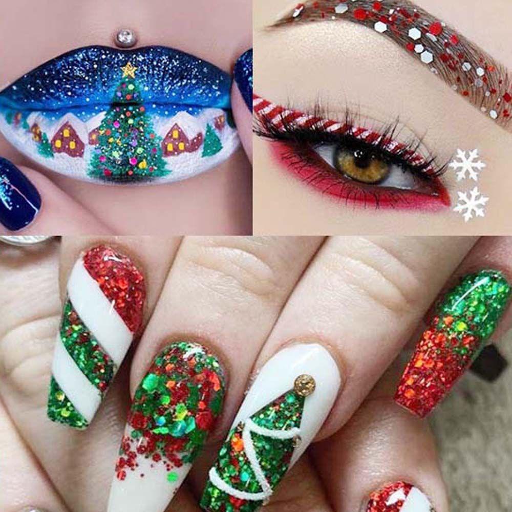 Phụ Kiện Trang Trí Móng Nghệ Thuật Hình Ông Già Noel Giáng Sinh Dành Cho Nữ MXMUSTY