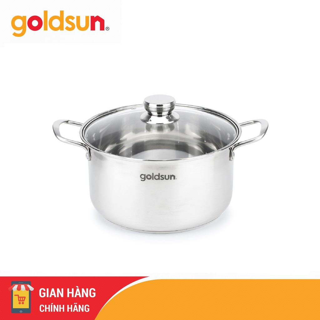 [Mã BMBAU50 giảm 50K đơn 150K] Nồi inox 3 đáy Goldsun GE43-1302SG