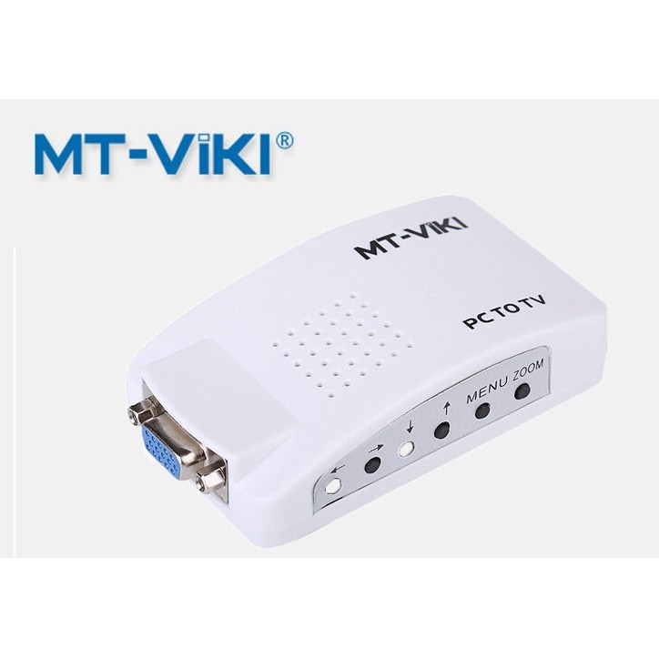 Bộ chuyển đổi từ máy tính PC cổng Vga sang màn hình Vga , Svideo, AV , RCA Viki MT PT 01