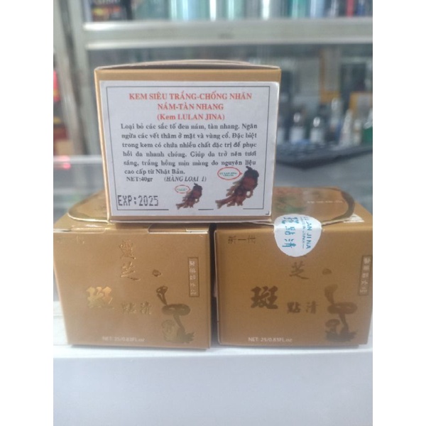 Kem sâm nám tàn nhang chống nhăn,lão hóa da, trắng da LULAN JINA 40G