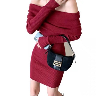 Đầm body ôm trễ vai TET2
