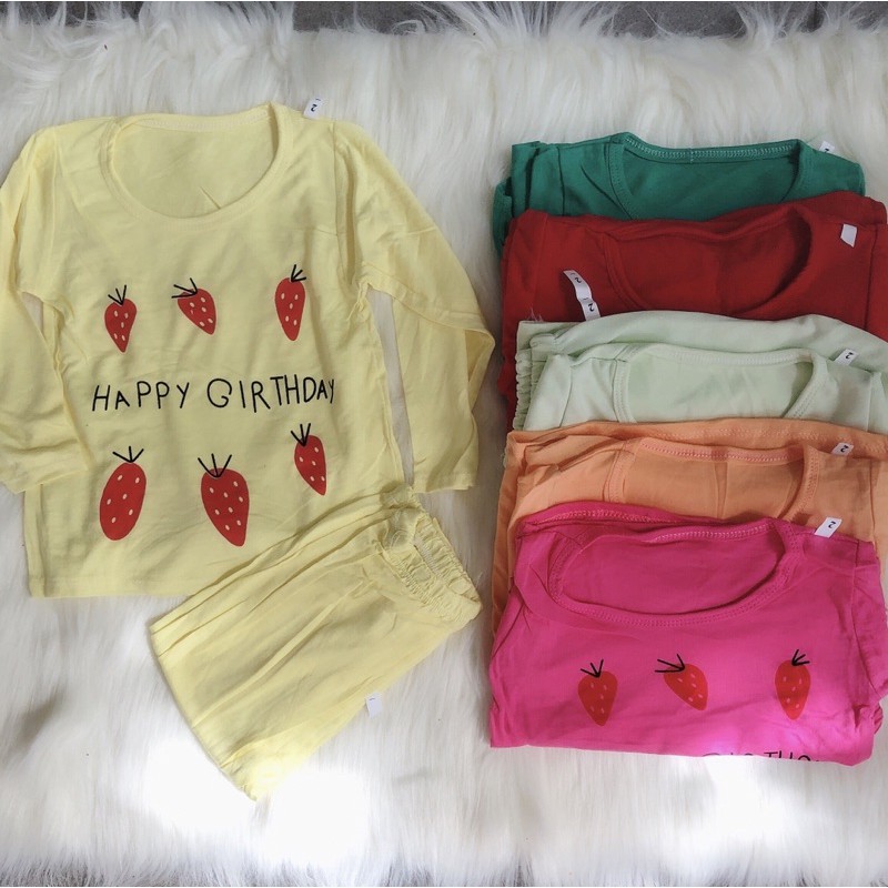 Bộ Thun Dài Tay Bé Gái 10-16kg Hình Chuột Micky Và Cà Rốt Cực Yêu