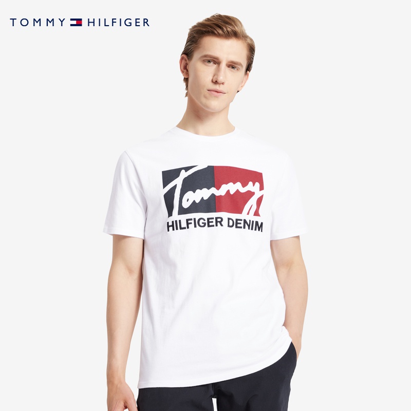 Áo Thun Cotton Cổ Tròn Ngắn Tay In LOGO TOMO Thời Trang Nam Cá Tính 08578E7331