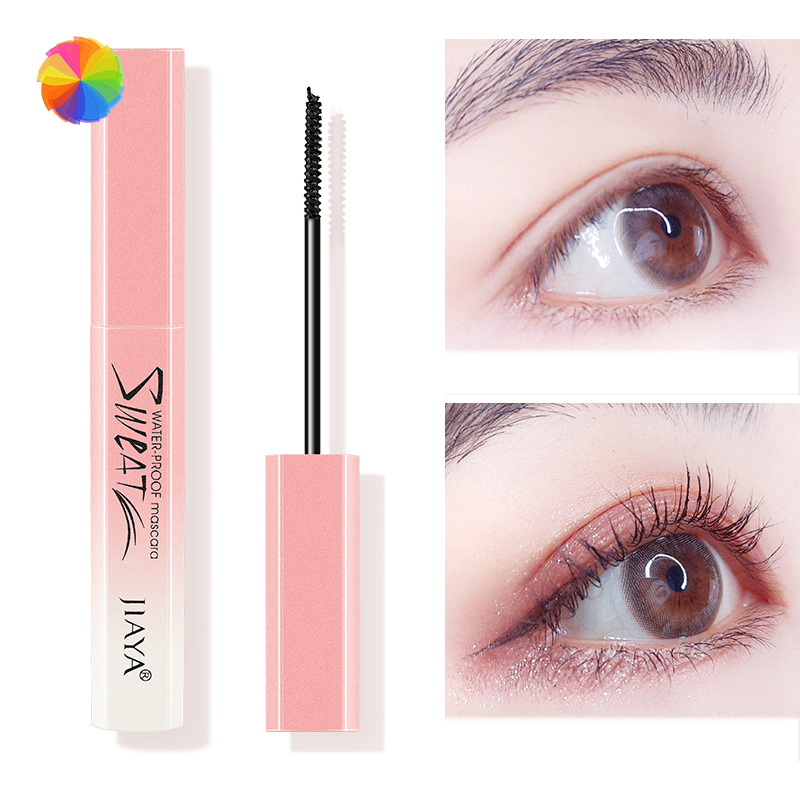 Mascara đầu cọ nhỏ giúp làm dài/ dày và cong mi chống thấm nước/ mồ hôi lâu trôi phong cách thời trang