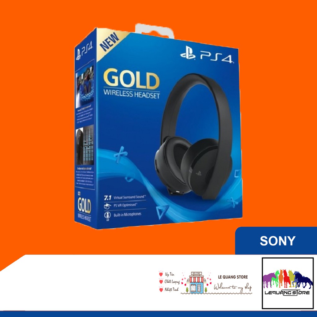 Tai nghe PS4: Wireless Headset 7.1 Gold-Platinum