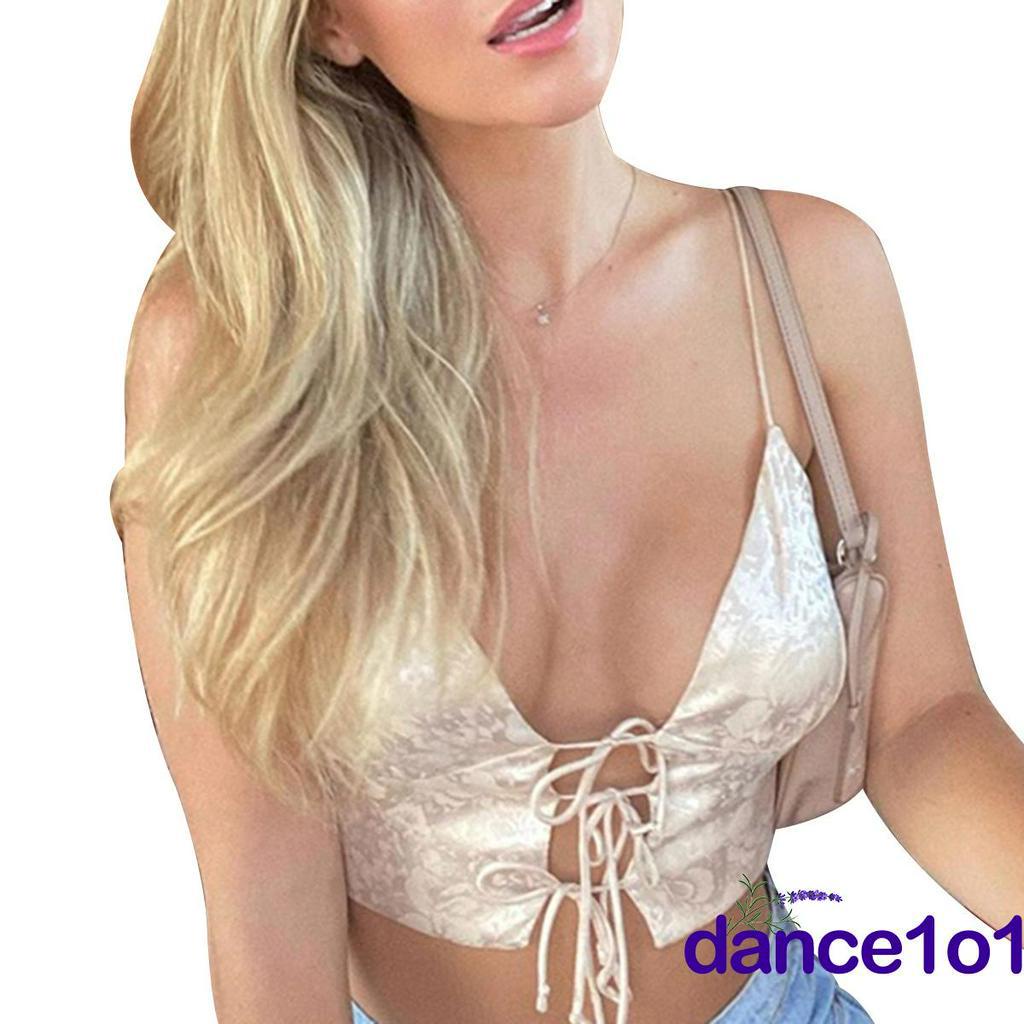 Áo Lửng Hai Dây In Họa Tiết Hoa Quyến Rũ Dành Cho Nữ