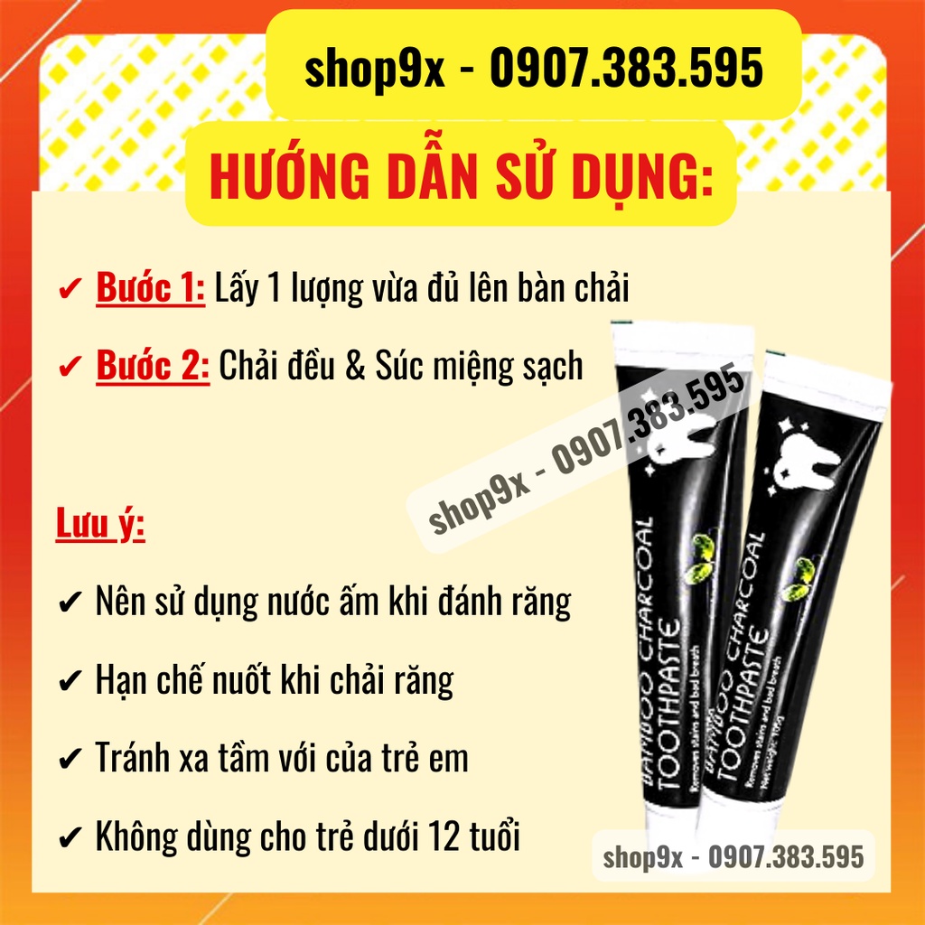 Kem Đánh Răng Than Tre Bạc Hà 100gr