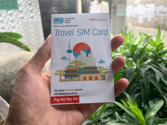 Sim 4G Du Lịch Hàn Quốc Korea Three 8 ngày 4GB không giới hạn dung lượng