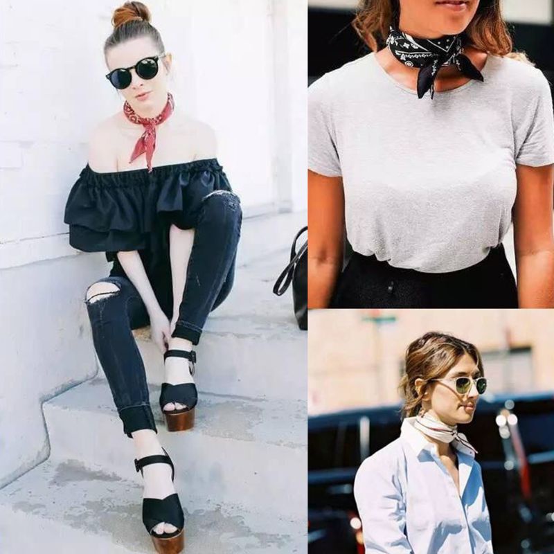 Khăn Choàng Vuông Bằng Cotton In Họa Tiết Da Báo / Hổ Phong Cách Bohemian Cổ Điển