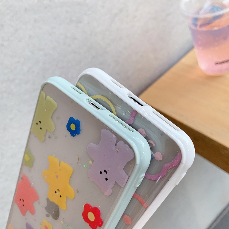 Ốp iphone - Ốp lưng viền Gấu Và Mây kim tuyến 6s/6plus/6s plus/7/8/7plus/8plus/x/xs/xs max/11/11pro max- Awifi Case S2-6 | BigBuy360 - bigbuy360.vn