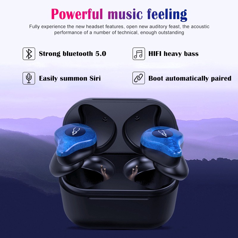 Bộ 2 tai nghe Bluetooth Sabbat TWS X12 Pro chất lượng cao kèm phụ kiện và dock sạc -dc3653