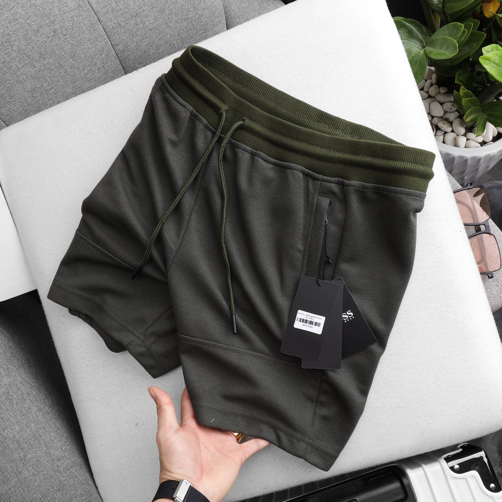 Quần Short Nam Lưng Thun Pique Cotton Big Size 90kg - ivanbigsize