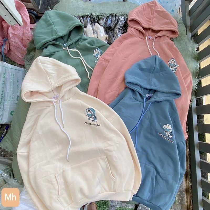 [MẪU HOODIE TREND 2021] Áo Hoodie chất NỈ , ÁO phom Rộng 100% Cotton Nam Nữ Unisex -In Hình DOREMON Siêu Hot