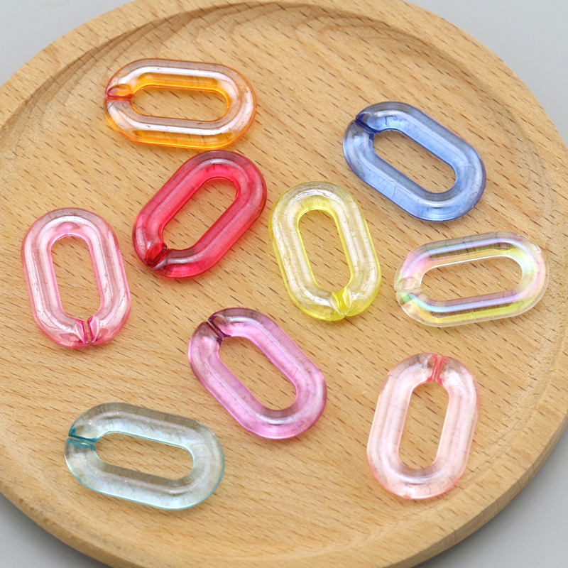 Set 20 Phụ Kiện Hình Chữ U Bằng Nhựa Acrylic Trong Suốt Dùng Để Tự Làm Túi Xách