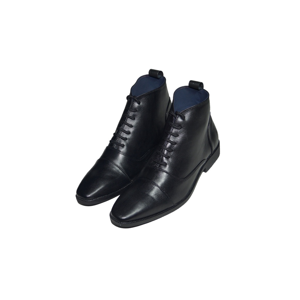 Giày boot nam da bò thật MÀU ĐEN . Mã số: B218