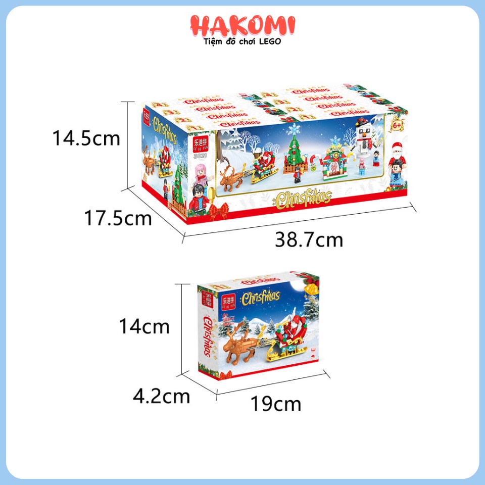 Đồ chơi lego xếp hình GIÁNG SINH noel ông già tuyết dễ thương cho bé