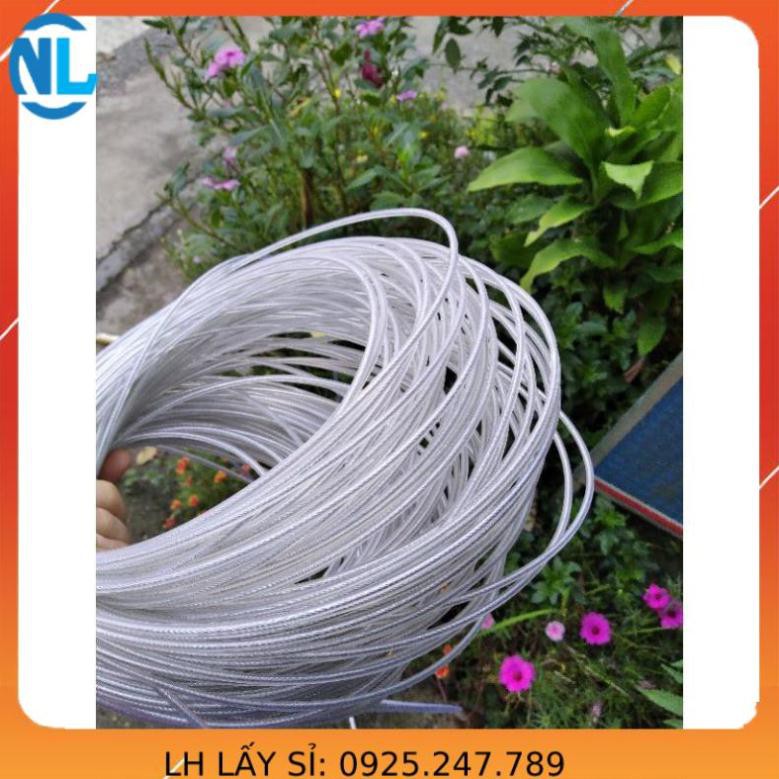 Dây phơi quần áo thông minh, dây cáp thép bọc nhựa 3 ly kèm 2 khóa cáp và 1 tăng đơ Thái Bình Vina