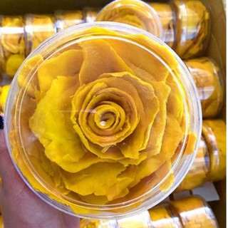 HỘP 500g XOÀI SẤY DẺO XẾP HOA HỒNG
