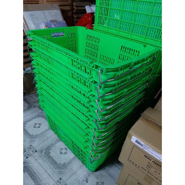 Thùng nhựa sóng trái cây Duy Tân 71,4 x 46 x 33 cm