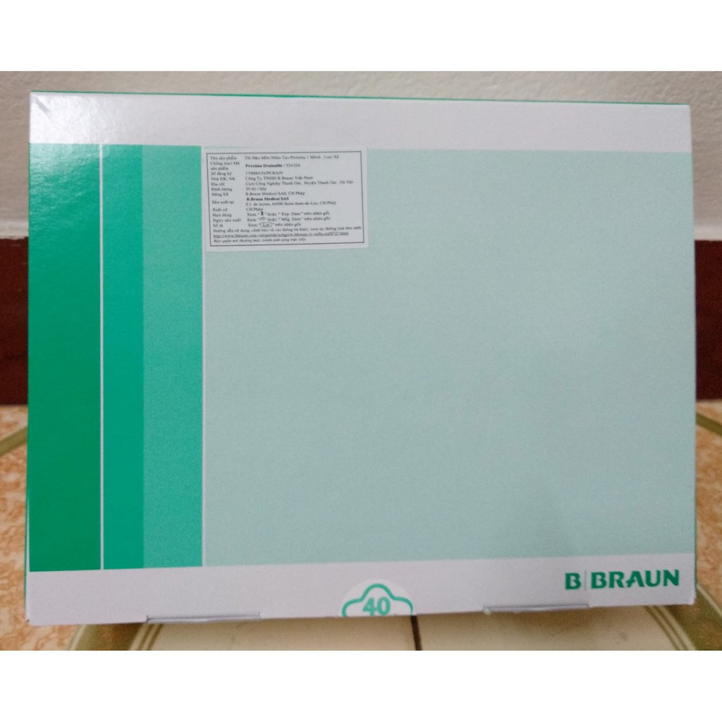 Túi hậu môn B.Braun hộp 10 túi