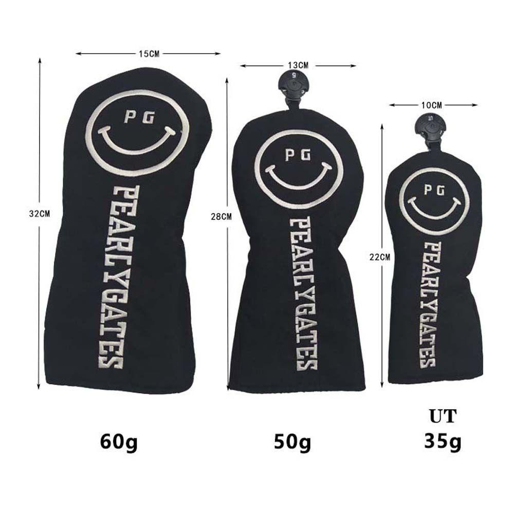 Bọc đầu gậy golf gỗ họa tiết mặt cười nhiều màu sắc làm quà tặng cho unisex