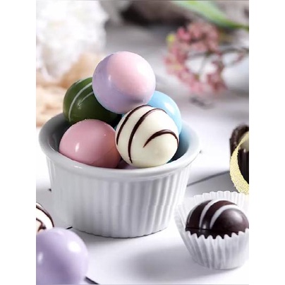 Khuôn Silicone Làm Bánh 15/18/24/35 Ngăn Hình Cầu